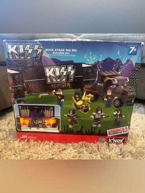 KISS K’Nex Monster Rock Stage Big Rig Building Set- New Sealed Bags - Box Wear.